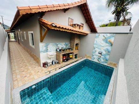 Casa à venda em Mongaguá, Jussara, com 2 quartos, com 76.7 m²