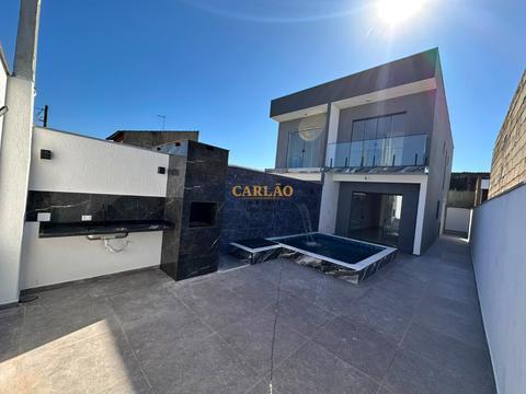 Sobrado à venda em Itanhaém, Jardim Magalhães, com 2 suítes, com 94.74 m²