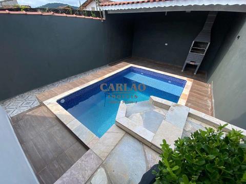 Casa à venda em Mongaguá, Jussara, com 2 quartos, com 61.07 m²