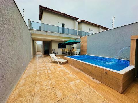 Sobrado à venda em Itanhaém, Suarão, com 4 quartos, com 115 m²